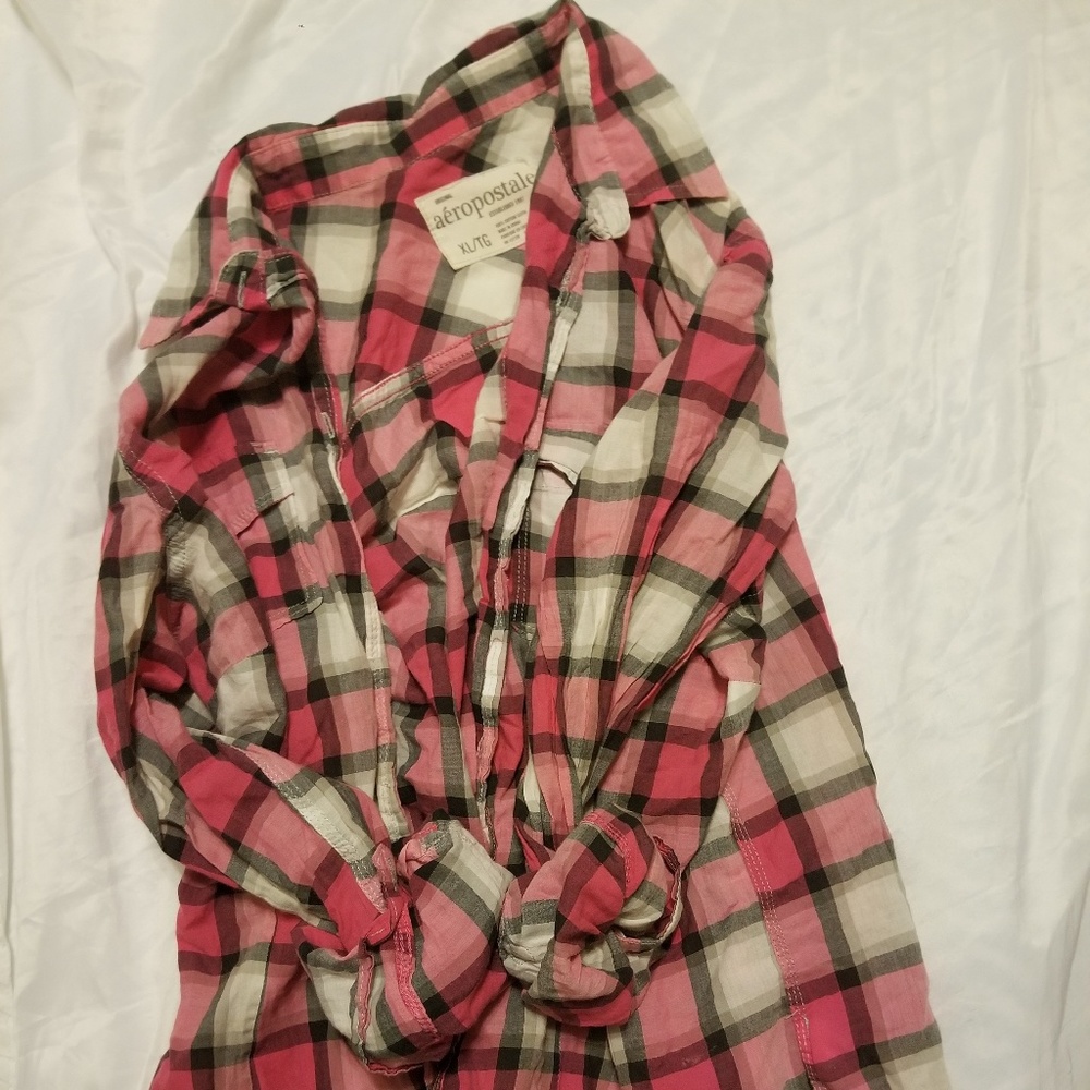 Pink flannel XL